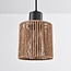 Carrizo 3-light pendant light - black with rope