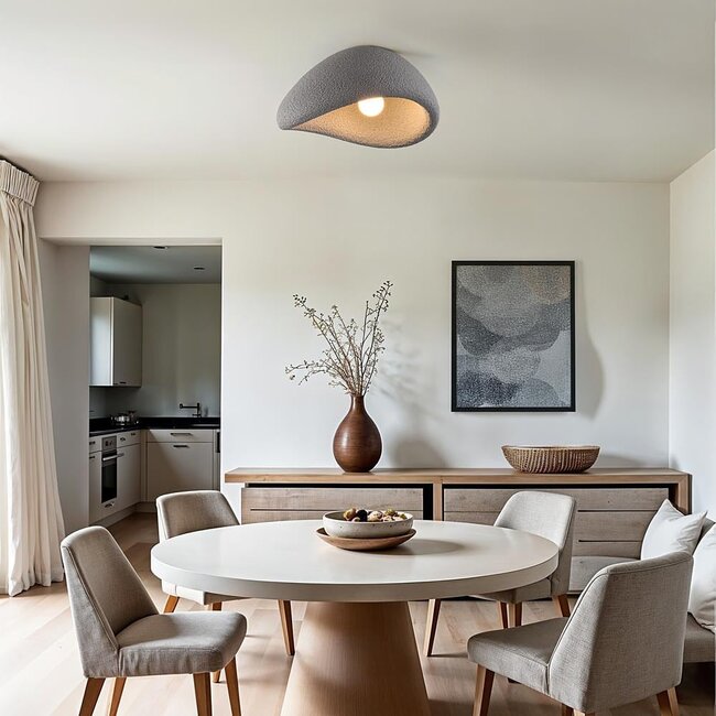 Wabi-Sabi ceiling light Concrete Aura 38 x 30 cm Stone effect - grey