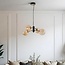 4-light pendant light Firenze - amber glass