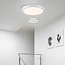 White flush ceiling light Ø25.5 cm with sensor and adjustable colour temperature