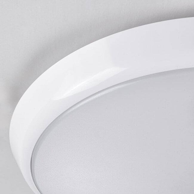 Ceiling light white Ø25.5 cm with sensor and adjustable colour temperature
