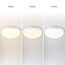White flush ceiling lights Ø35.2 cm with emergency unit - CCT switch 3000K/4000K/6000K