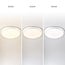 White flush ceiling lights Ø35.2 cm with emergency unit and sensor - CCT switch 3000K/4000K/6000K