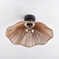 Carta 1-light ceiling light- black with rope