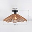 Carta 1-light ceiling light- black with rope