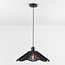 Black pendant lamp with braided rope - Artigo