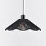 Artigo 1-light pendant light - black with black rope