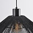 Black pendant lamp with braided rope - Artigo