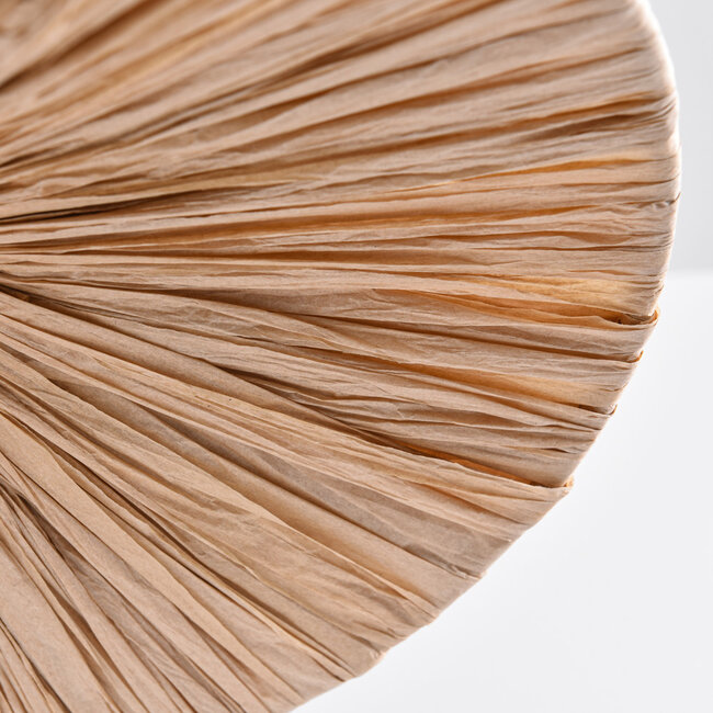 Ceiling light Satu with braided raffia paper Ø38 cm