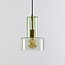 Rurka pendant lamp in Gold with green glass
