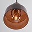 Rurka pendant lamp in Gold with brown glass