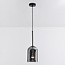Pendant light Topel bell jar shape - smoked glass