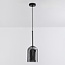 Topel bell-shaped pendant lamp - smoked glass