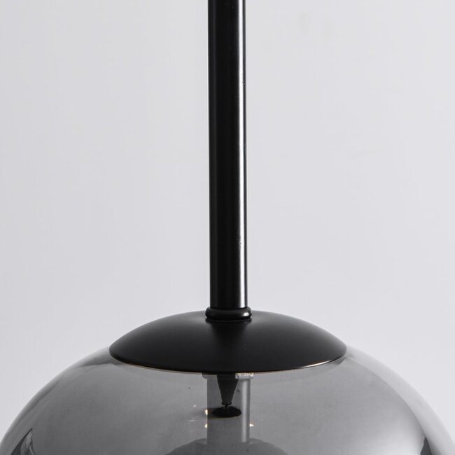 Pendant light Topel bell jar shape - smoked glass