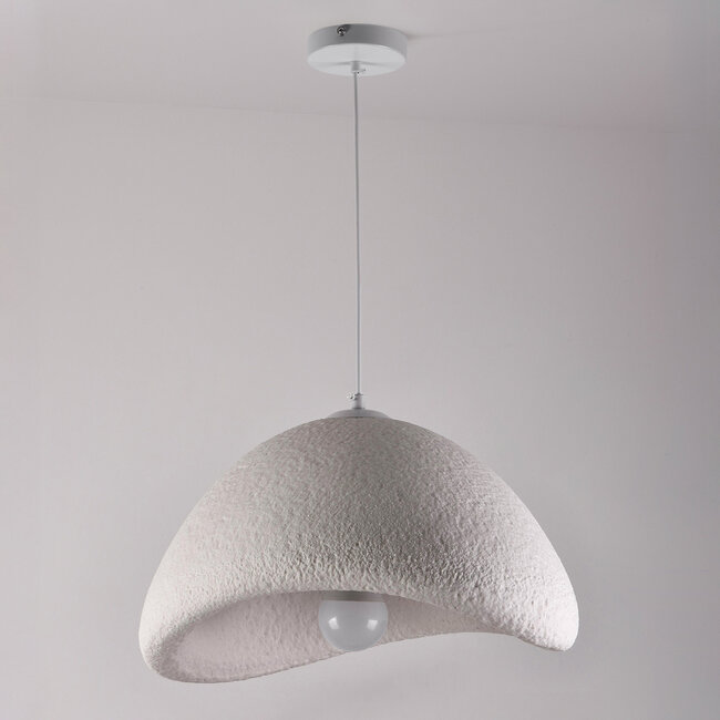 Wabi-Sabi pendant lamp Cemento White stone effect - 60 x 47 cm