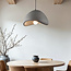 Wabi-Sabi pendant light Cemento grey stone effect - 60 x 47 cm