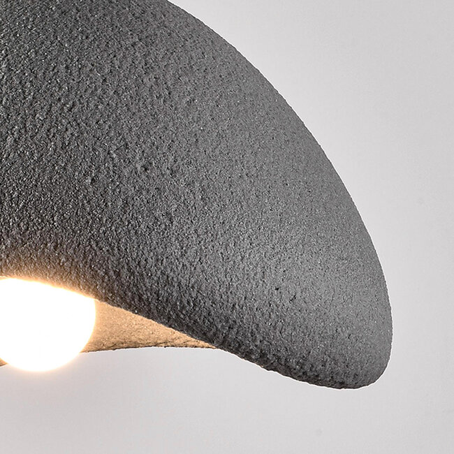 Wabi-Sabi pendant light Cemento grey stone effect - 60 x 47 cm