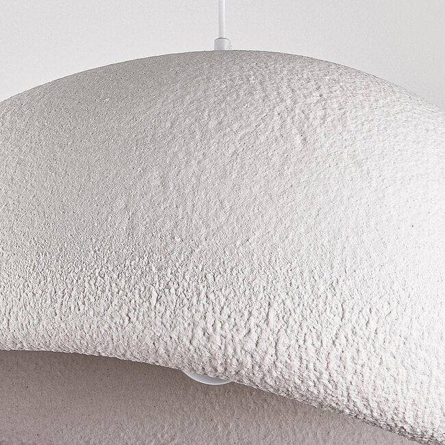 Wabi Sabi pendant light Urban Stone with white stone pattern - 48 x 38 cm