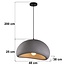 Wabi Sabi pendant light Urban Stone with grey stone pattern - 48 x 38 cm