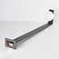 Outdoor floor lamp Mesia with opal-white shade - brown