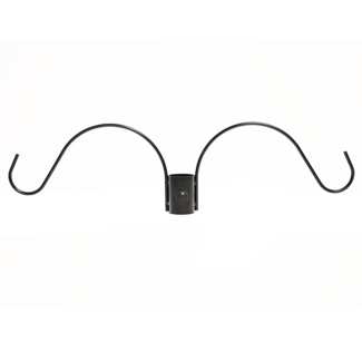 Metal ring with hanging hooks for posts