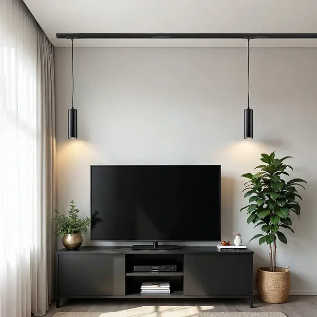 1.5 metre Starter set for single-phase Track lighting - Black