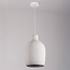 Minimalist Wabi-Sabi Hikari pendant lamp with stone effect Ø31 cm - White