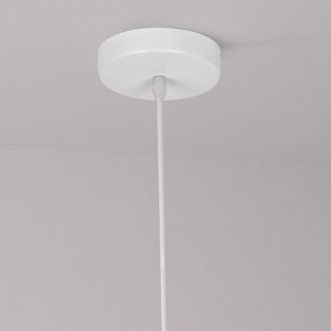 pendant light Hikari - white stone effect