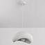 Wabi-Sabi Zenji pendant lamp 40 x 27 cm with stone effect - White