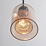 Pendant light Topel bell jar shape - amber glass