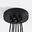 Ventura 7-light pendant light - black with smoked glass