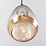 1-phase rail pendant light Noi with Amber glass - drop