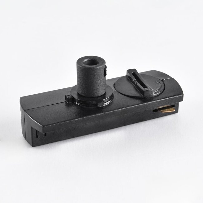 pendant light adapter for 1-phase track, black