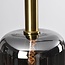 Teto 3-light pendant light - black and gold with smoked glass