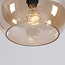 Wall lamp Dasha - black with amber glass