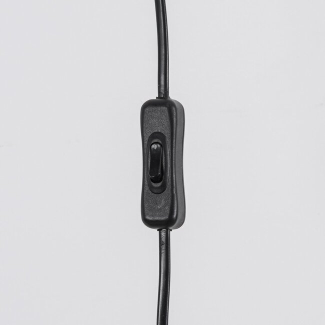 Wall lamp Dasha - black with amber glass