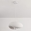 pendant light Kawa - white stone effect