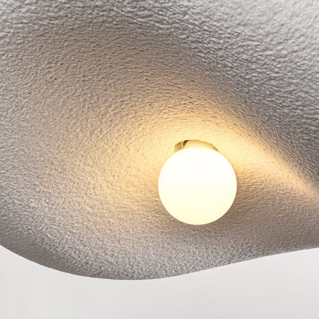 Wabi-Sabi Kawa pendant lamp with White stone effect - 60 x 55 cm