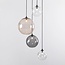 4-light designer lighting pendant lamp Luminor with various glass spheres