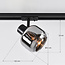 Track spotlights 1-phase Juna - smoked glass