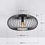 1-light ceiling light Metal - black metal