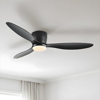 Summer/winter ceiling fan Circo Black with adjustable Colour temperature