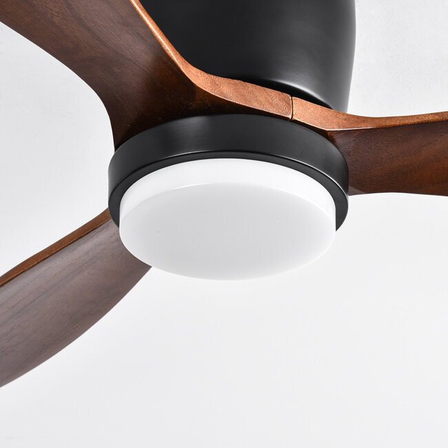 Flux summer/winter ceiling fan - wood effect
