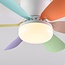 Swift ceiling fan - multicoloured blades and adjustable colour temperature