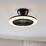 Dimmable ceiling fan Gale incl. remote control and adjustable colour temperature