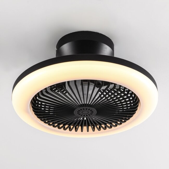 Dimmable ceiling fan Gale incl. remote control and adjustable colour temperature