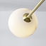 Sest ceiling lamp in Gold with marble-look bulbs, 6-light