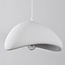 3-light Wabi-Sabi pendant lamp, White stone effect - Sora