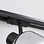 3 metre track system Juna - 1-phase with smoked spotlights