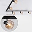 1-phase track system set of 3 metres with Juna spotlights, amber glass